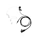 Caroo Walkie Talkie Headset 1 Pin Covert Acoustic Tube Earpiece with Mic Compatible with Cobra CXT195 CX112 ACXT1035r ACXT145 ACXT545 PX655 RX385 RX685 Two Way Radio Accessories 2 Pack