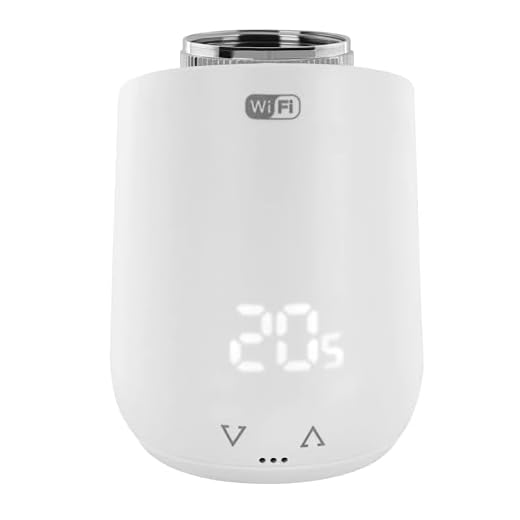 Eurotronic Comet Wifi Heizkörperthermostat (M30 x 1,5 mm Gewindeanschluss, kompatibel mit 2,4 GHz WLAN, Heizungsregler-System mit Alexa-Steuerung, energiesparend, einfache App-Steuerung, LED-Anzeige)