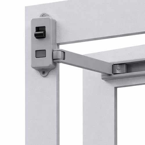 Chiusure sicurezza bambini per finestre, 1 pezzo, Grigio, adesivi speciale, con apertura all'interno o all'esterno, per telai in UPVC, legno, metallo larghi almeno 35 mm, Blocchi ferma finestre