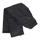 TOGEVAL Adult Rain Pants Lightweight Breathable Outdoor Trousers for Hiking Cycling Camping and Fishing Black