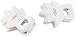 Produktbild infactory Duschvorhangklammern: Anti-Spritz-Duschvorhang-Clips Helping Hand, 2er-Set (Duschvorhanghalter)