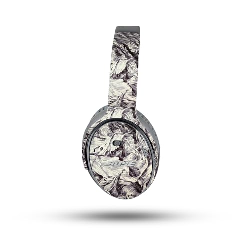 Image of MightySkins Carbon Fiber Skin Compatible with Bose QuietComfort 35 II Headphones - Nest Sketch | Protective, Durable Textured Carbon Fiber Finish | Easy to Apply