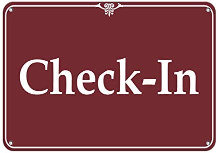 Checking Signage Buy Vivityobert Check-in Business Sign Feature Department Store Signs ...