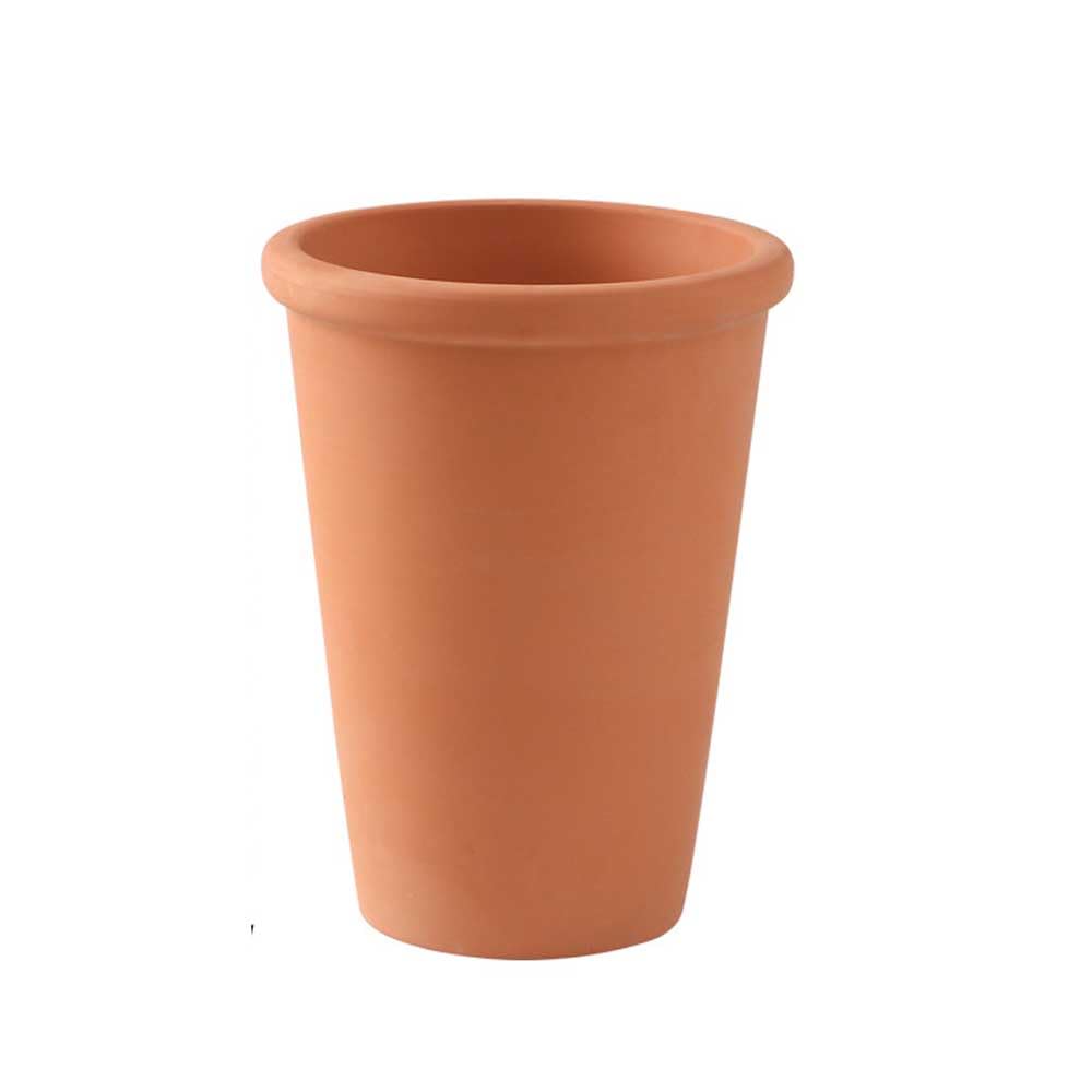 Pot de fleurs rond en terre cuite 21cm pour éviter le pourrissement des racines