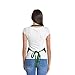 Apron Commercial Restaurant Home Bib Spun Poly Cotton Kitchen Aprons (3 Pockets) in Dark Green 2 Pack