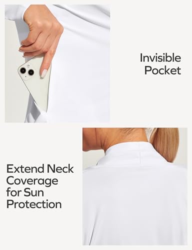 Ewedoos Women's UPF 50+ Sun Shirts Sun Protection Clothing Lightweight Cardigans with Pockets Long Sleeve Beach Cover Up4