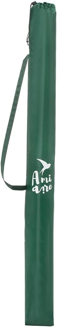 Sombrilla Playa Grande 240 cm Antiviento – Refugio 3 en 1 con Paredes, Ventanas y Bolsillos | Protección UV50+ 97%, Impermeable, 8 Piquetas y 4 Tensores, Bolsa