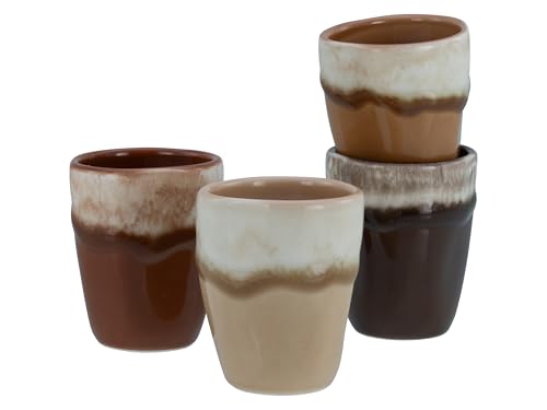 Lot de 4 tasses à expresso en grès Creatable de qualité supérieure