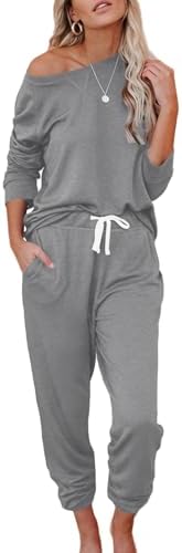 Women's 2 Piece Outfits Lounge Sets Long Sleeve Tops and Jogger S...