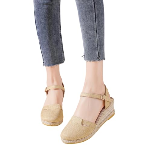 Sandales espadrilles d'été décontractées et plateforme confort - 5