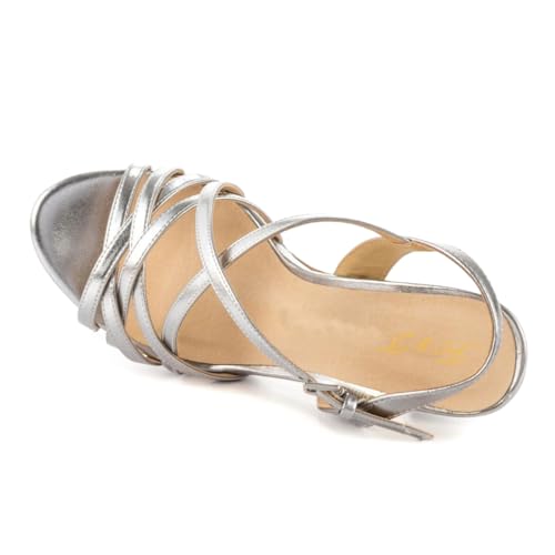 FOWT Women Sexy Open Toe Strappy Slingback Sandals Crisscross Strap Platform Super High Heels Prom Club Evening Dress Shoes Size 4-16 US4