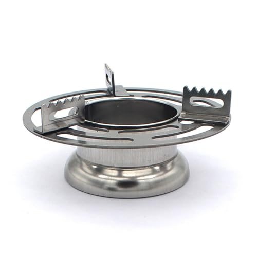 Réchaud à alcool compact avec support stable de casserole