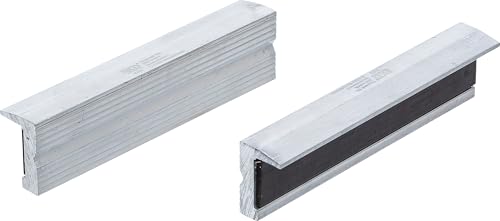 BGS 9282 | Schraubstock-Schutzbacken | 2-tlg. | Aluminium | Breite 125 mm | mit Magnet | Alu | Schonbacken