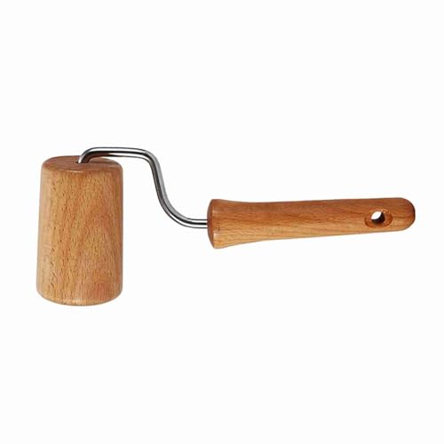 Tbest Pizza de Madera y Rodillo para la Corteza Uniforme, Utensilios de Cocina de Cocina para Cocineros y Panaderos en Casa (Estilo 4)