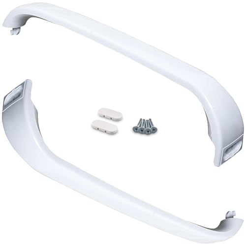 ALGOMAS® Tirador Frigorífico Compatible Bosch | Código 369542 | Incluye Embellecedores y Tornillos | 30cm (2)