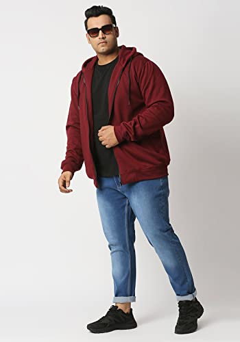Image of Wear Your Opinion Men's Plus Size Fleece Zipper Hoodie Jacket