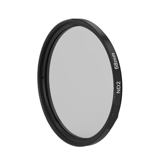 Filtro de densidad neutra variable ND2 de 58mm para cámaras réflex de fotos Canon y Nikon