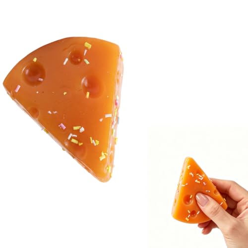 Image of 2Pcs Cheese Squishy, Taba Squishy, Dumpling Squishy-Stretchy Food-Shaped Sensory (brown1)