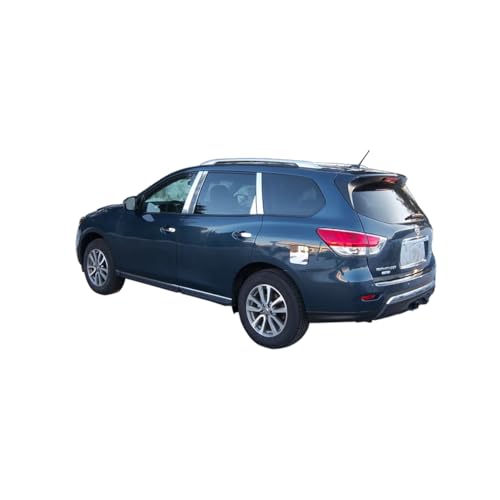 QAA is Compatible with 2013-2020 Nissan Pathfinder 1 Piece Stainless Gas Door Cover Trim GC13527