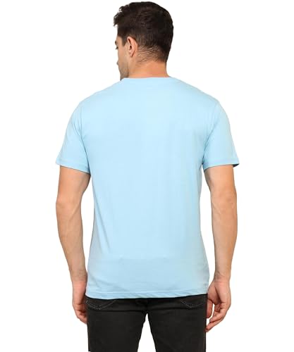 Image of Unisex Round Neck Plain T-Shirt | Combed Bio-Washed Ring Spun Cotton for Men & Women, Short Sleeves