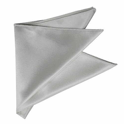 Image of tiemart Solid Color Pocket Squares for Men | For Suits, Perfect for Wedding Parties, 12 x 12 inch / 30 x 30 cm