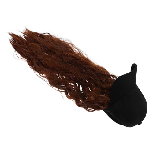 CALLARON キャップ ウィッグ ウィッグ 付き 帽子 野球帽 キャップ ヘア 帽子 付き ヘア 女性用 高温 ワイヤー