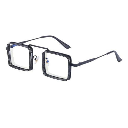Lunettes de soleil punk carrées pour hommes avec verres steampunk et nuances rétro