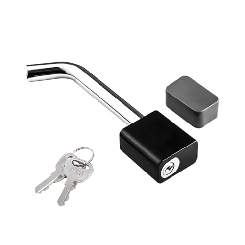 FALVFUN Trailer Hitch Receiver Lock, Padlock Style Trailer Hitch Pin Lock with Keys, Swivel Head 5/8
