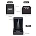 Eveynsh Luxury LED Lighted Engagement Ring Box - Elegant Matte Black Ring Case for Wedding Rings, Perfect for Proposal, Anniversary, Ceremony, and Gift Giving, New Version