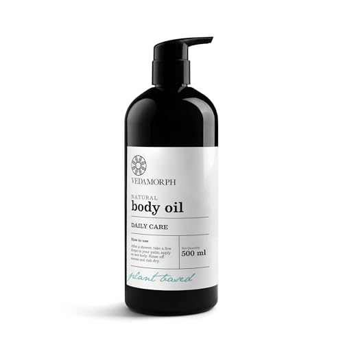Image of Daily Care Body Oil 500Ml - Ultimate Hydration & Radiance With Almond, Argan, Jojoba & Grapeseed Oils