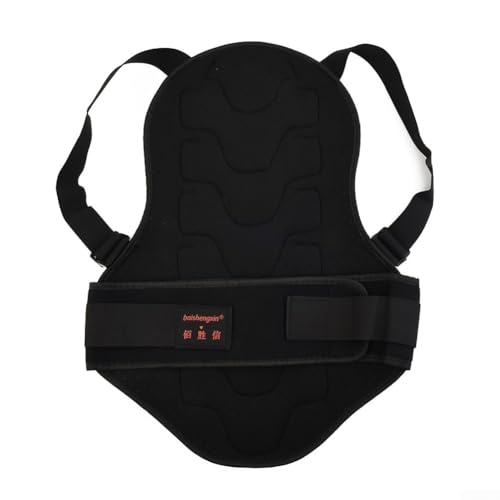 Protector de espalda para motocicleta y deportes de montaña con correas ajustables comodas 3