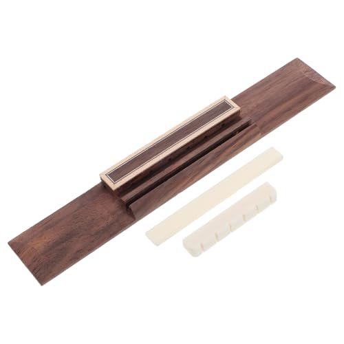 FUNOMOCYA 3pcs Classical Guitar Bone Nut Saddle Bridge Acoustic Guitar Repair Kit Fit Rosewood Bridge Accessories