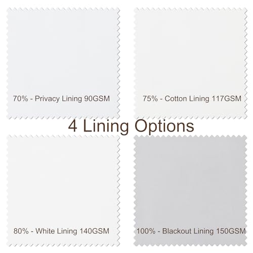 Custom Cotton Polyester Linen Look Curtain Panel for Living Room or Bedroom