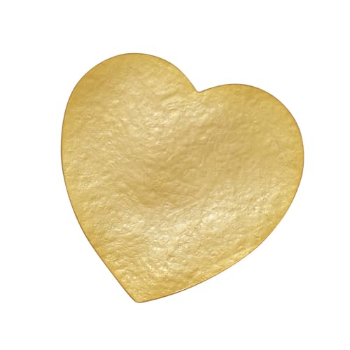 LES POULETTES BIJOUX - Broche Laiton Doré Coeur Martelé