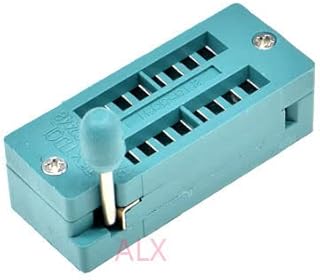 2PCS Green DIP16 ZIF Zip IC Socket 16P DIP CHIP Test Adaptor 16 PIN dip-16 16PIN 2.54MM Pitch Connector for PCB