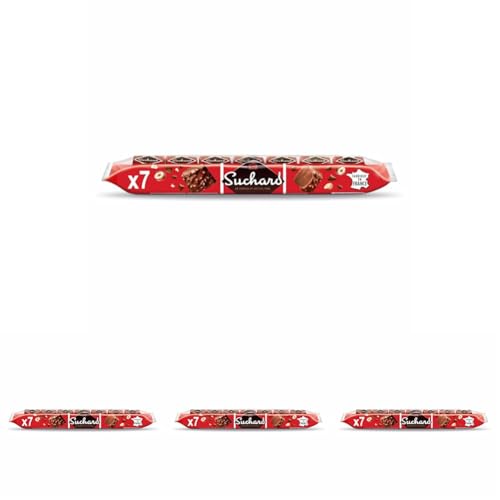 Suchard Rochers Chocolat au Lait - le Sachet de 7, 245g (Lot de 4)
