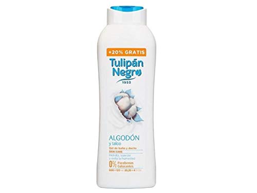 Tulipán Rama Negro Gel T 600 ML Talco/Algodon+120ML