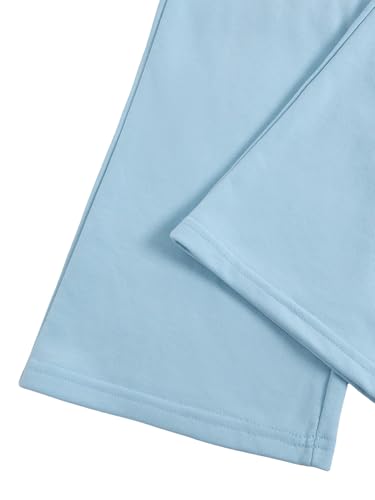 Image of Verdusa Girl's Sweatpants Graphic Embroidery Straight Leg Athletic Pants with Pockets