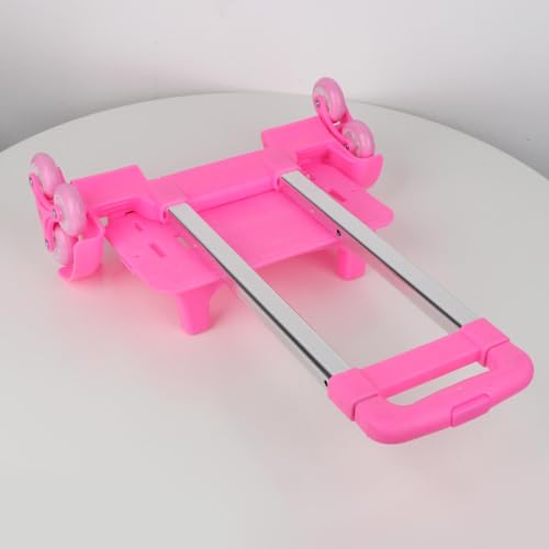 Carretilla plegable con 6 ruedas para escaleras, aluminio, rosa miniatura 5