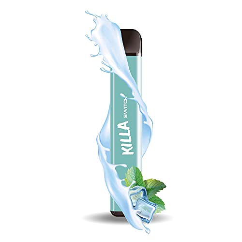 KILLA SWITCH Einweg E-Zigarette Mint Ice 600 Züge I 2ml Aroma Liquid I Vape Shisha Verdampfer Cover