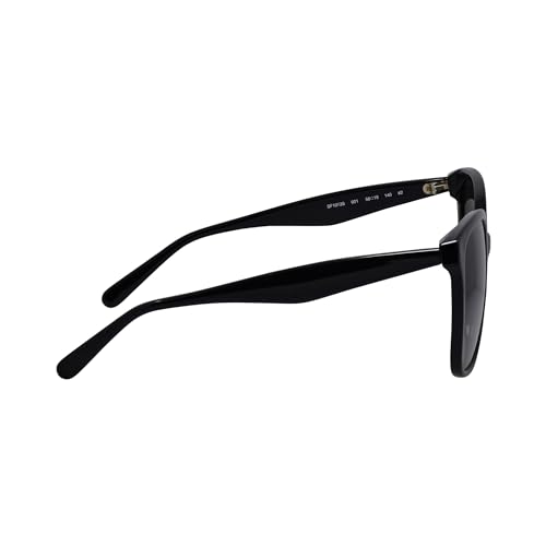 Salvatore Ferragamo SF 1072S 001 Black Plastic Square Sunglasses Grey Gradient Lens, 56-19-1403