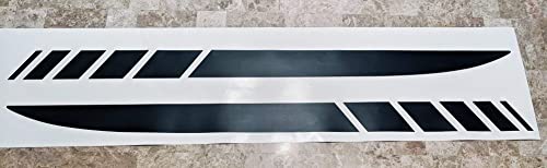 2006-2010 Charger Rear Quarter Panel Side Stripes Decal Kit | Block Fade Strobe 06 07 08 09 10 #TOP3