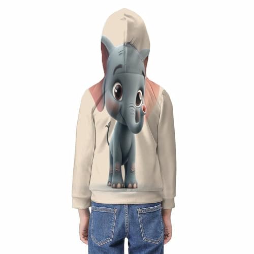 Hoodie éléphant de dessin animé : le cadeau idéal 6-16 ans - 6