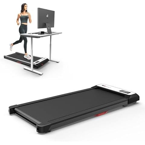 Cardirun [Voice Control] Walking Pad Treadmill, Desk Treadmill for Office Under Desk, 300 lb Capacity & 2.5HP Portable Mini Treadmill for Home Small, Walking Jogging Machine Cover