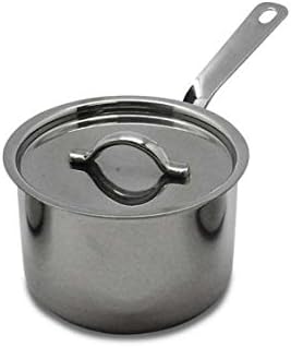 Grunwerg Stainless Steel Mini Saucepan Pan With Lid 8cm - MSP-08M