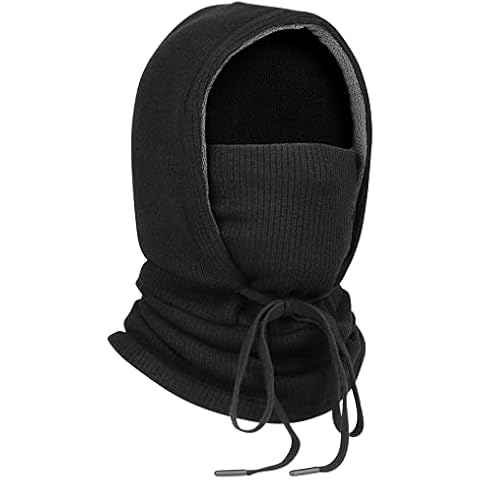 HASAGEI Ski Mask Women Balaclavas Hat Snow Skull Cap Black Cover