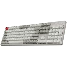 Keychron C2 Full Size Wired Mechanical Keyboard Compatible with Mac, Red Switch, 104 Keys ABS Retro Color Keycaps Gaming Keyboard for Windows, USB-C Type-C Braid Cable
