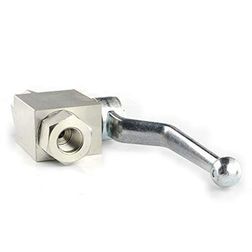 Valvola a sfera idraulica in acciaio POWERTOOL Valvola di arresto manuale 304 Valvola a sfera femmina a leva in acciaio inox per uso commerciale e industriale (DN10)
