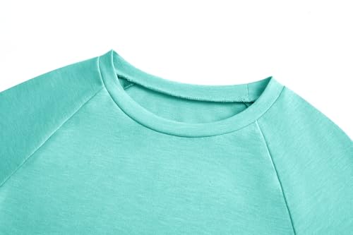 Image of Apbondy Girls Shirts Casual Long Sleeve Crewneck Loose Striped Sweatshirts Pullover Tops