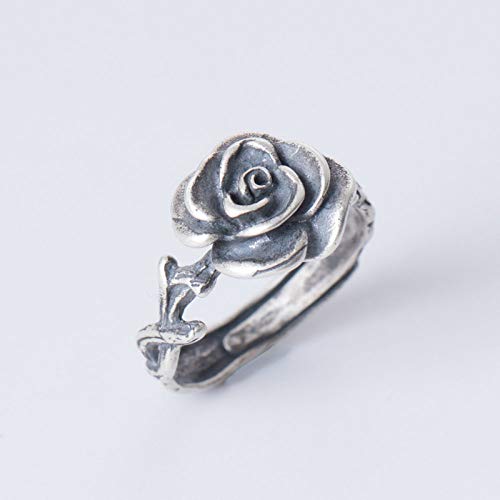 Bague ajustable pour femmes le cadeau d'anniversaire idéal motif floral vintage